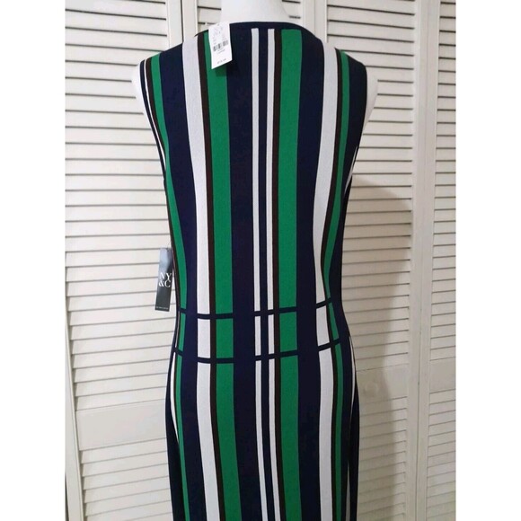 New NY & Company  Dress  Green Multi Womens L - Picture 8 of 12